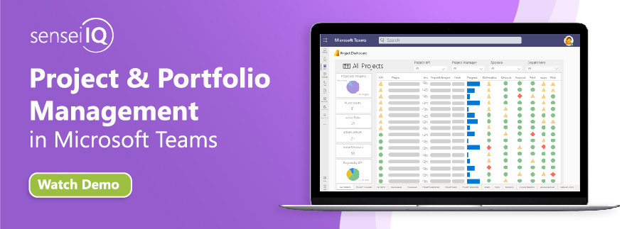 Project and portfolio management in Microsoft Teams