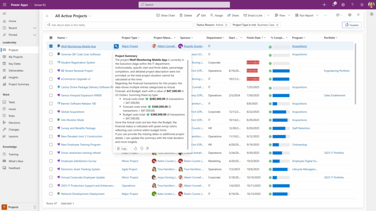 Using Co Pilot For Project Management AI for Project and Portfolio Management (PPM) with Microsoft Copilot in ...